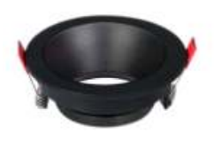 TL-FRAME 9 BB Low-Profile Round LED Downlight Frame 85x30mm with 75mm Cutout, Engineered for Energy Efficiency and Sleek Design in Modern Building Interiors